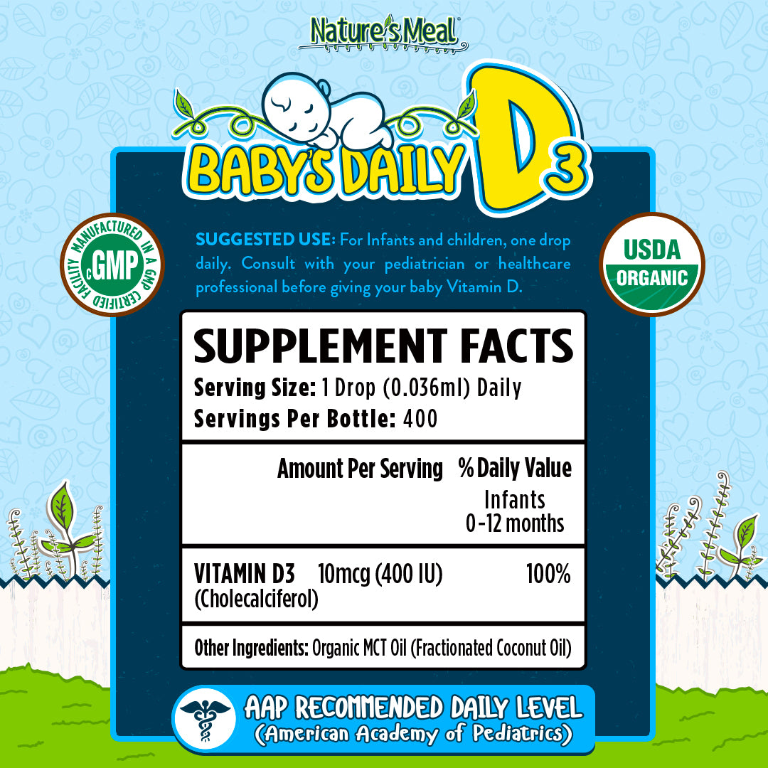 Baby Organic Vitamin D3 Drops